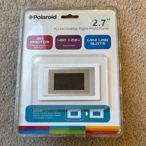 Polaroid 2.7" Digital Photo Frame - White